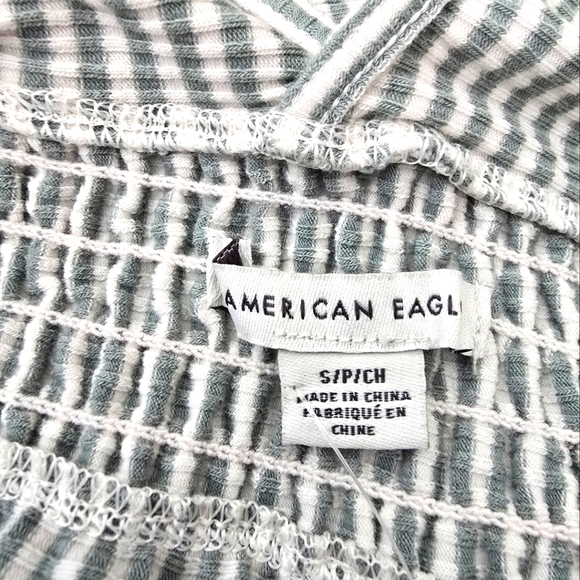 American Eagle Outfitters green and white stripe dress - Picture 7 of 7